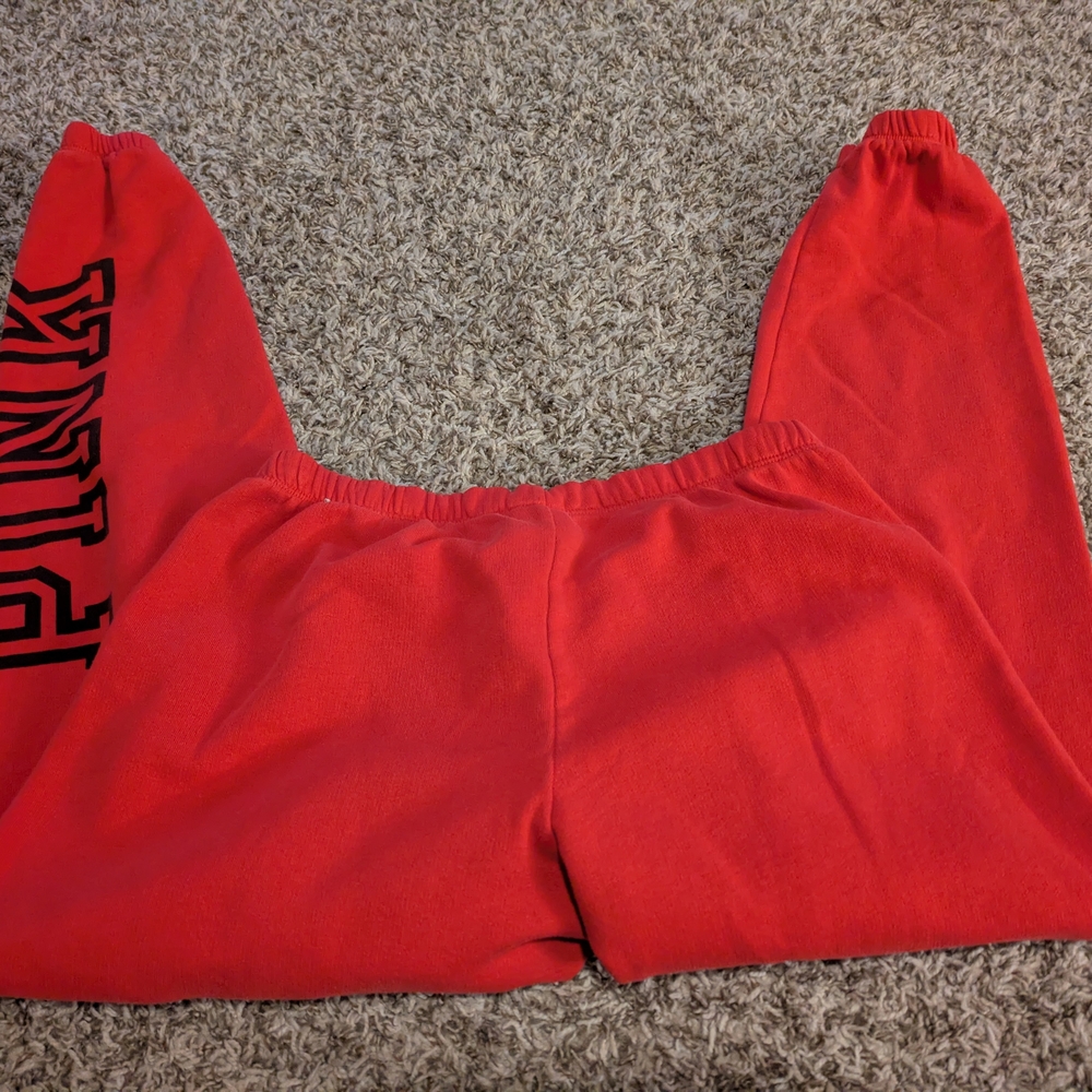 Victoria's Secret PINK Sweat Pants with Black Lettering - Picture 6 of 7